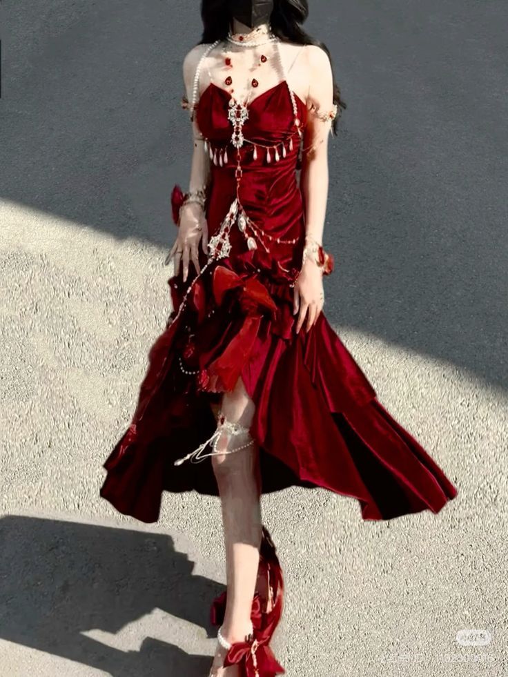 Blue/Burgundy Velvet Prom Cosplay Dresses Vintage Topic Party Dress,AST1976