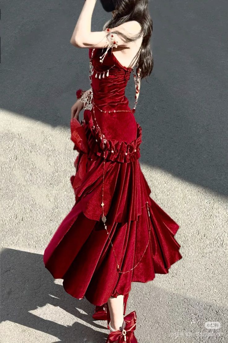 Blue/Burgundy Velvet Prom Cosplay Dresses Vintage Topic Party Dress,AST1976