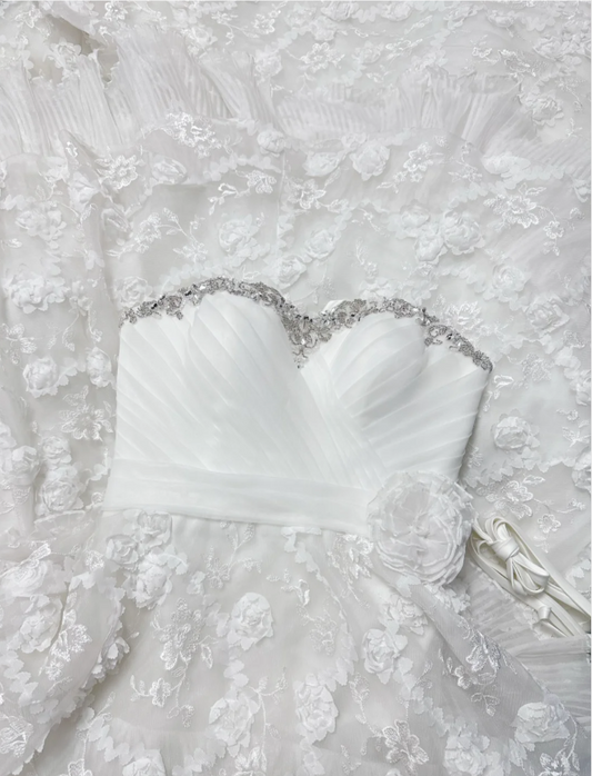 Retro Sweetheart A-Line Long Weddng Dresses Lace Appliuqes White Bridal Gowns Sleeveless Bridal Dresses