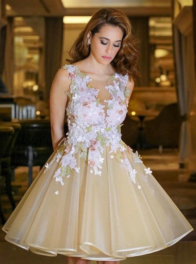 homecoming dresses with free returns Sky Blue Sheath Sequin Open Back Mini Homecoming Dresses with 3D Flowers, Sky Blue / 0
