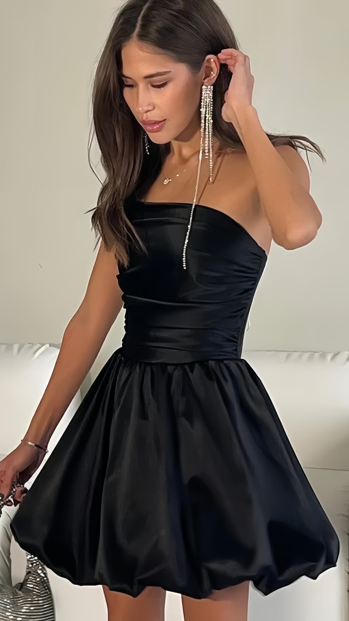 Pink Strapless Homecoming Dresses Short Prom Dresses A-line Hoco Dresses Back To School Dress,AST1990