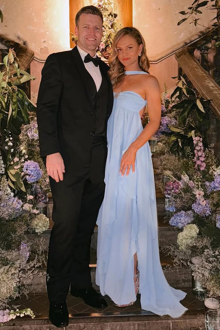 Puffy Pink Chiffon Beach Party Dress, Senior Prom Dress For Women, AST1735