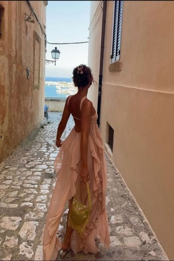 Sky Blue Ruffle Chiffon Party Dress, AST1743