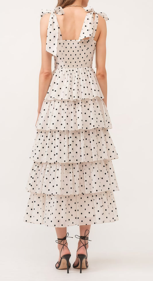 Sweet Chiffon Ruffle Prom Dresses Dots Evening Party Dress Plus Size,AST1876