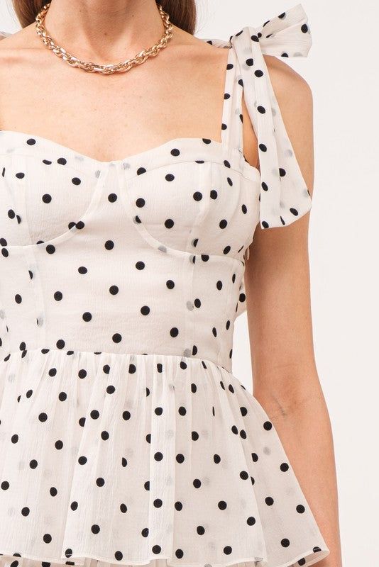 Sweet Chiffon Ruffle Prom Dresses Dots Evening Party Dress Plus Size,AST1876