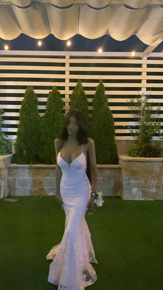 Pink Backless Mermaid Graduation Prom Dress Evening Party Dress