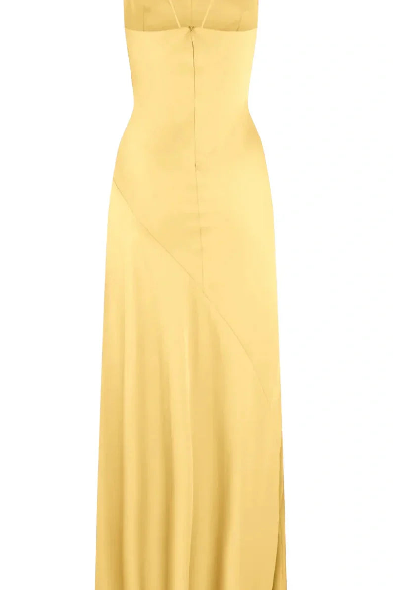 Trendy Sheath Spaghetti Straps Red Long Party Dress with Split Front