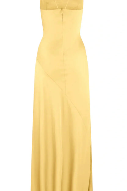 Trendy Sheath Spaghetti Straps Red Long Party Dress with Split Front