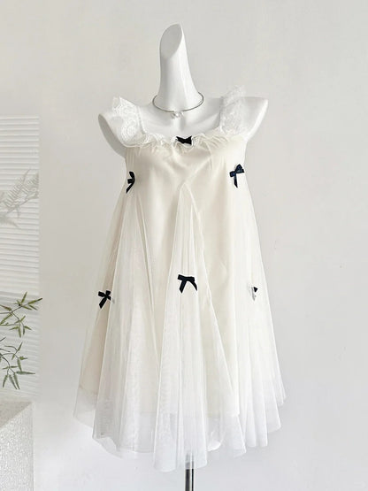 Sweet White Lace Ruffled Tulle Short 16th Birthday Dress