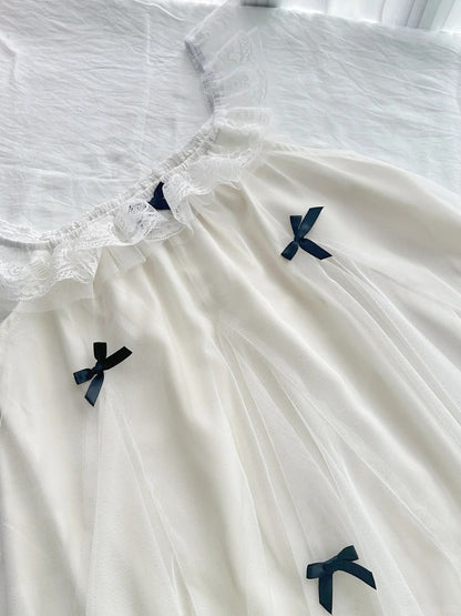 Sweet White Lace Ruffled Tulle Short 16th Birthday Dress
