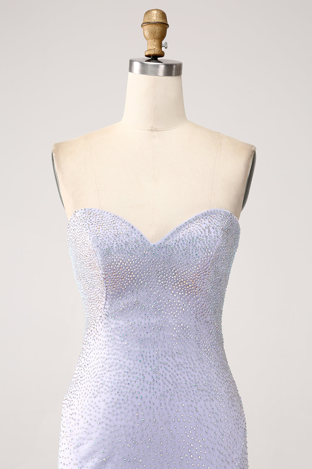 Charming Strapless Pearl Backless Slimming Tulle Prom Dress