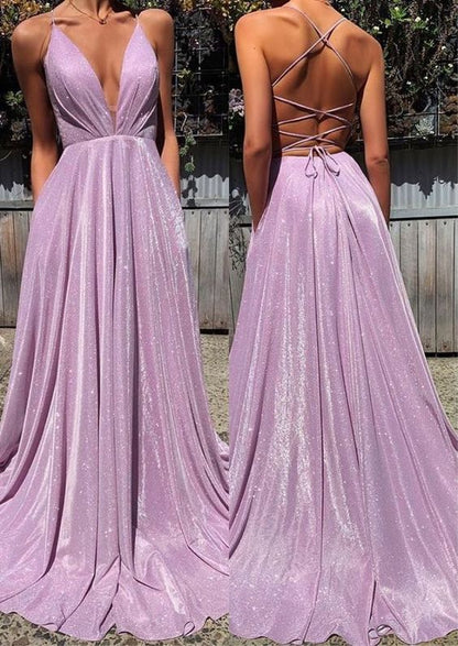 Long Prom Dress, Lilac Backless Popular Evening Dress ,Fashion Wedding Party Dress
