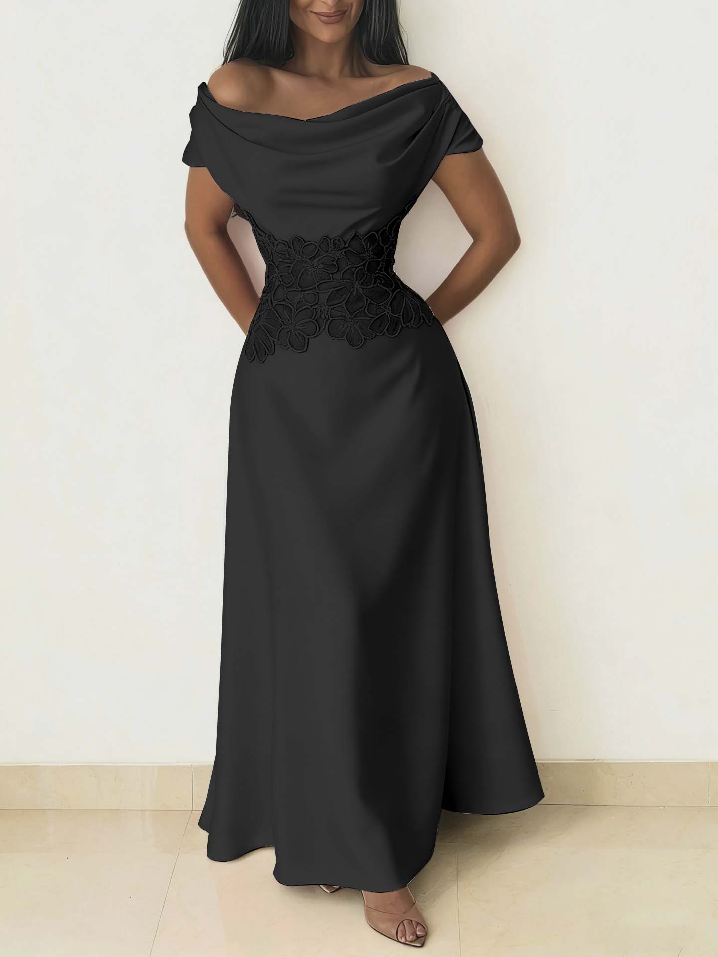 Charming Burgundy Off-the-Shoulder Prom Dress Sleeveless with Beading