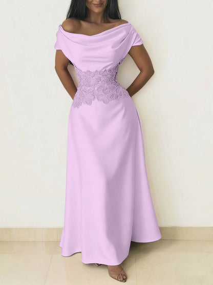 Charming Burgundy Off-the-Shoulder Prom Dress Sleeveless with Beading