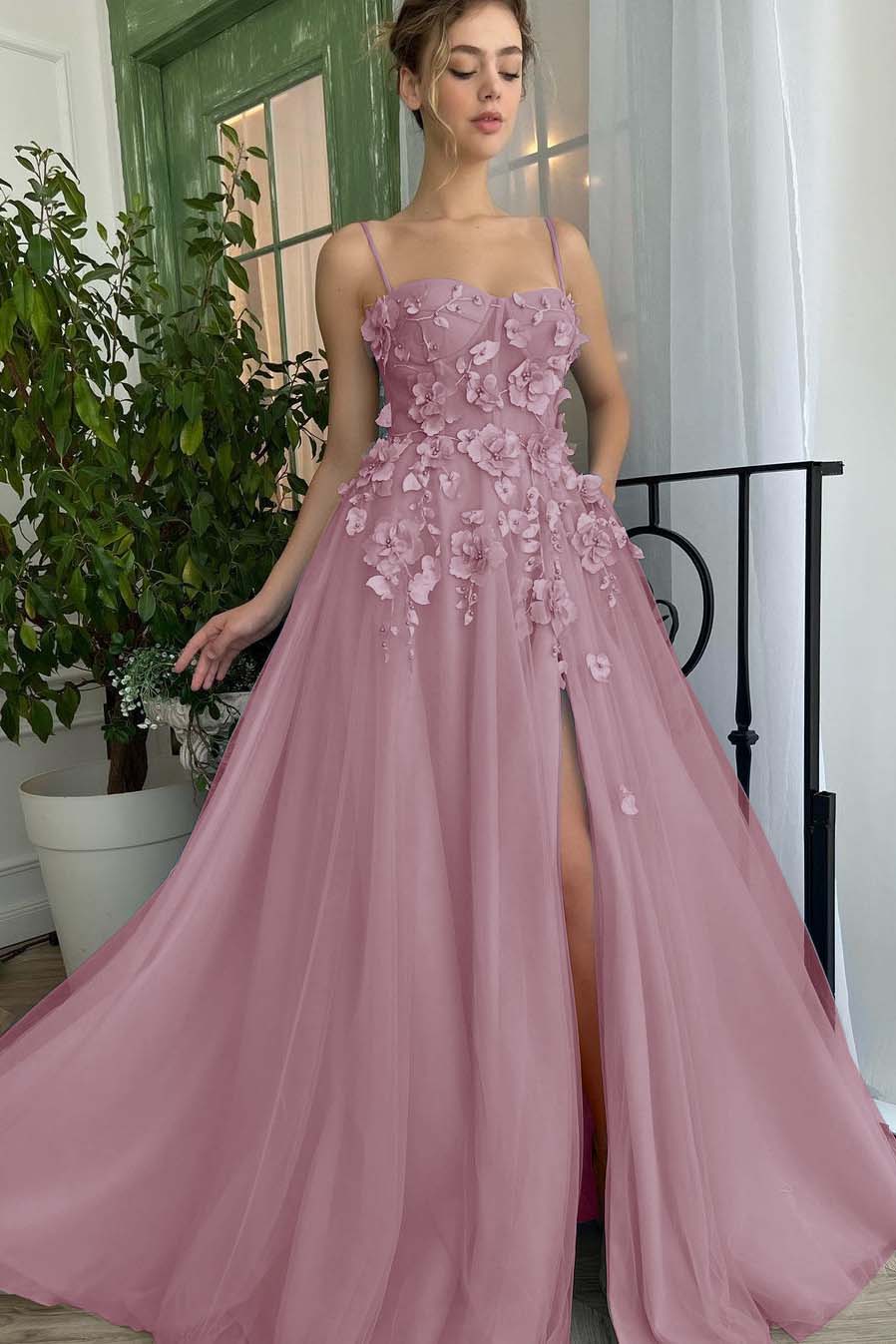 Baby Bluetti Strap Sweetheart Prom Dress with Applique