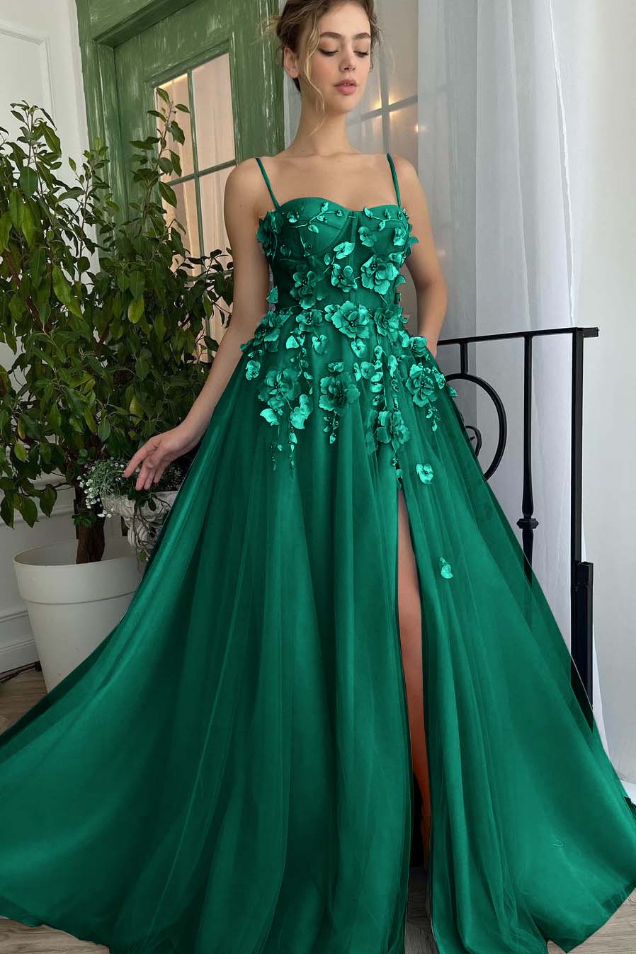 Baby Bluetti Strap Sweetheart Prom Dress with Applique