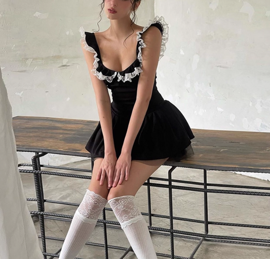 Black Homecoming Dress A-line Sleeveless Birthday Dresses