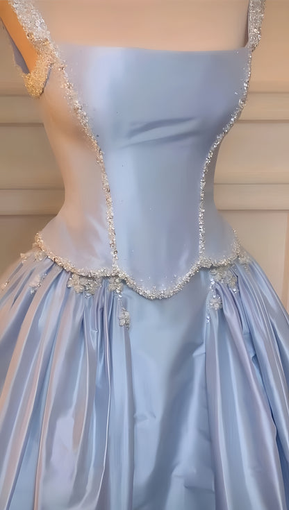 Bling Bling Two Pieces Beaded Prom Dresses Long Evening Dresses Satin Formal Gown,AST2084
