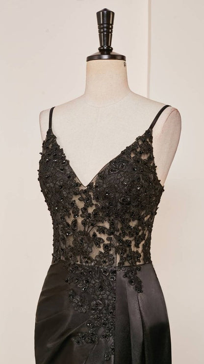 Burgundy Mermaid Appliques Long Prom Dresses Spaghetti Straps Evening Party Dress With Slit,AST2102