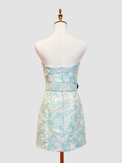 Charming Popular Floral Short Homecoming Dresses School Event Dress,AST2068
