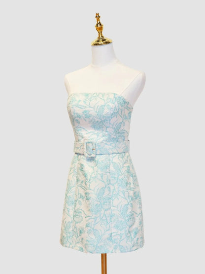 Charming Popular Floral Short Homecoming Dresses School Event Dress,AST2068