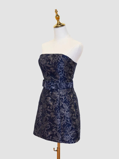 Charming Popular Floral Short Homecoming Dresses School Event Dress,AST2068
