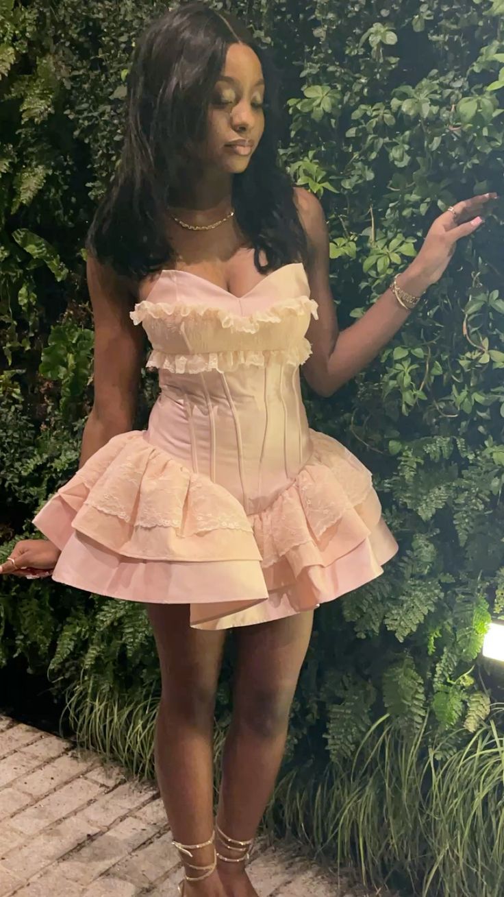 Classy Pink Lace Princess Party Dress Birthday Sweetheart 8th Grade Homecoming Dress,AST1958
