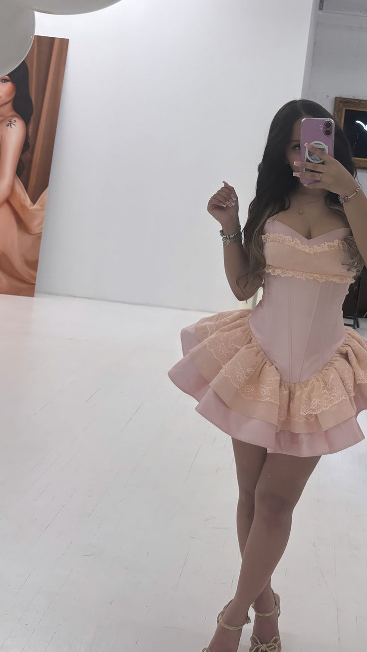 Classy Pink Lace Princess Party Dress Birthday Sweetheart 8th Grade Homecoming Dress,AST1958
