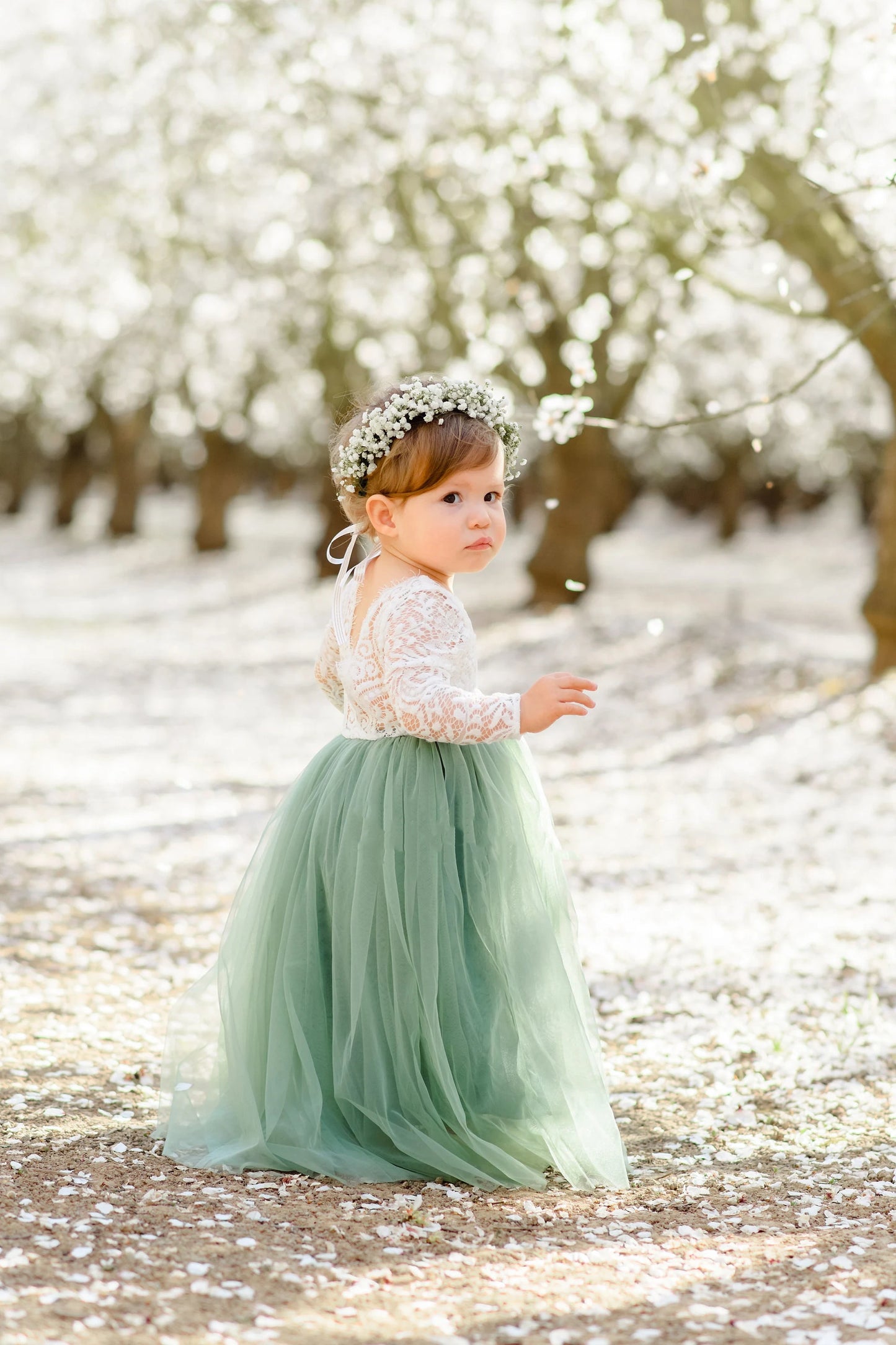 Cute Lace Tulle Wedding Flower Girl Dresses,AST1000