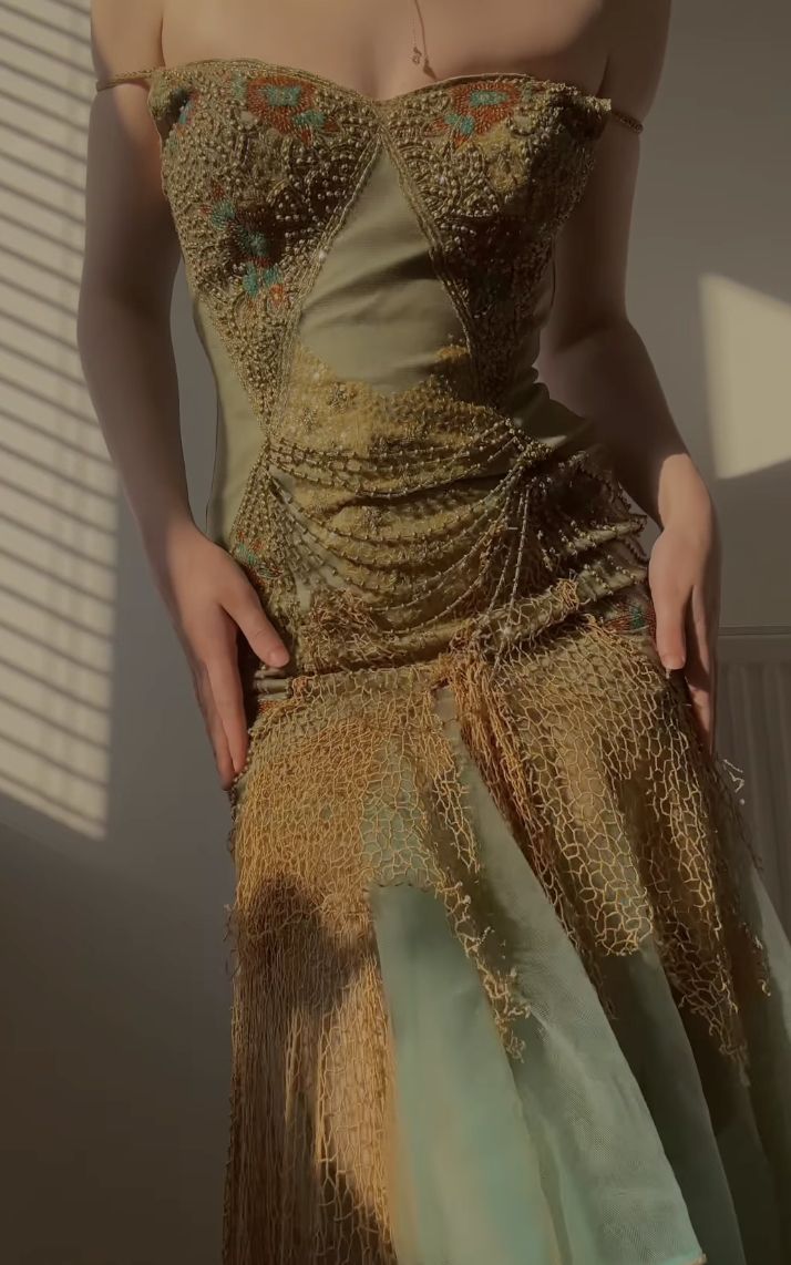 Vintage Spaghetti Straps Sheath Tulle Beaded Long Prom Dresses Elegant Evening Gowns