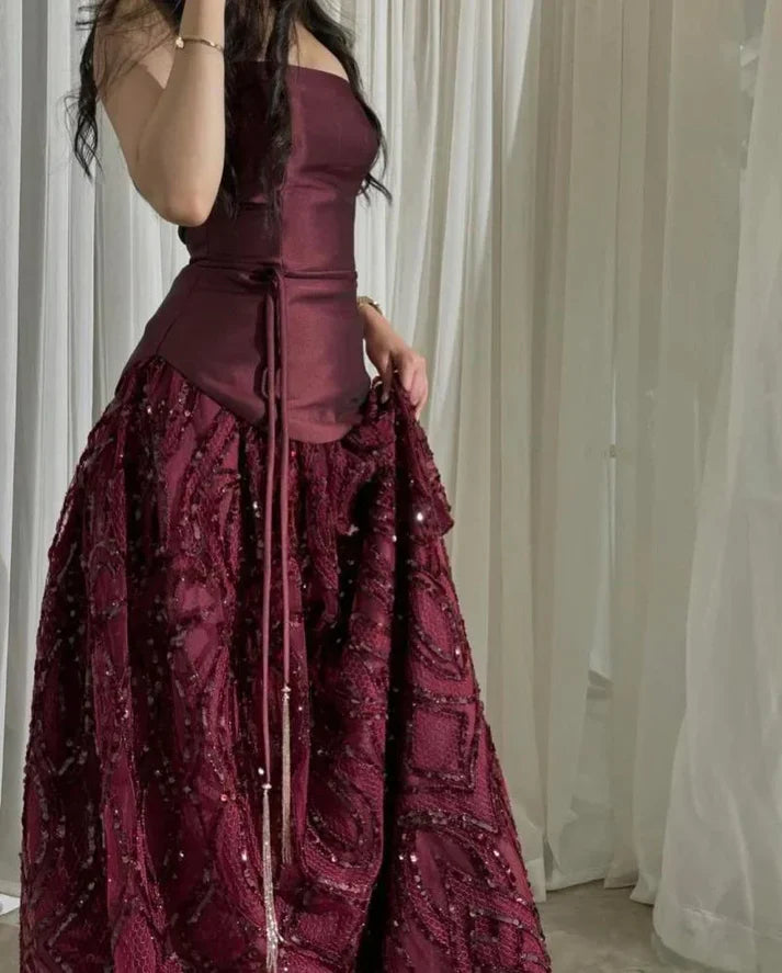 Elegant Straps Sheath Midnight Blue Long Prom Dresses Satin Midnight Blue Evening Gowns