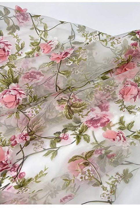 Elegant 3D Flowers A-line Prom Dresses V-Neck Evening Party Dress,AST2201