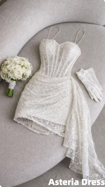 Elegant White Lace Bodycon Homecoming Dress