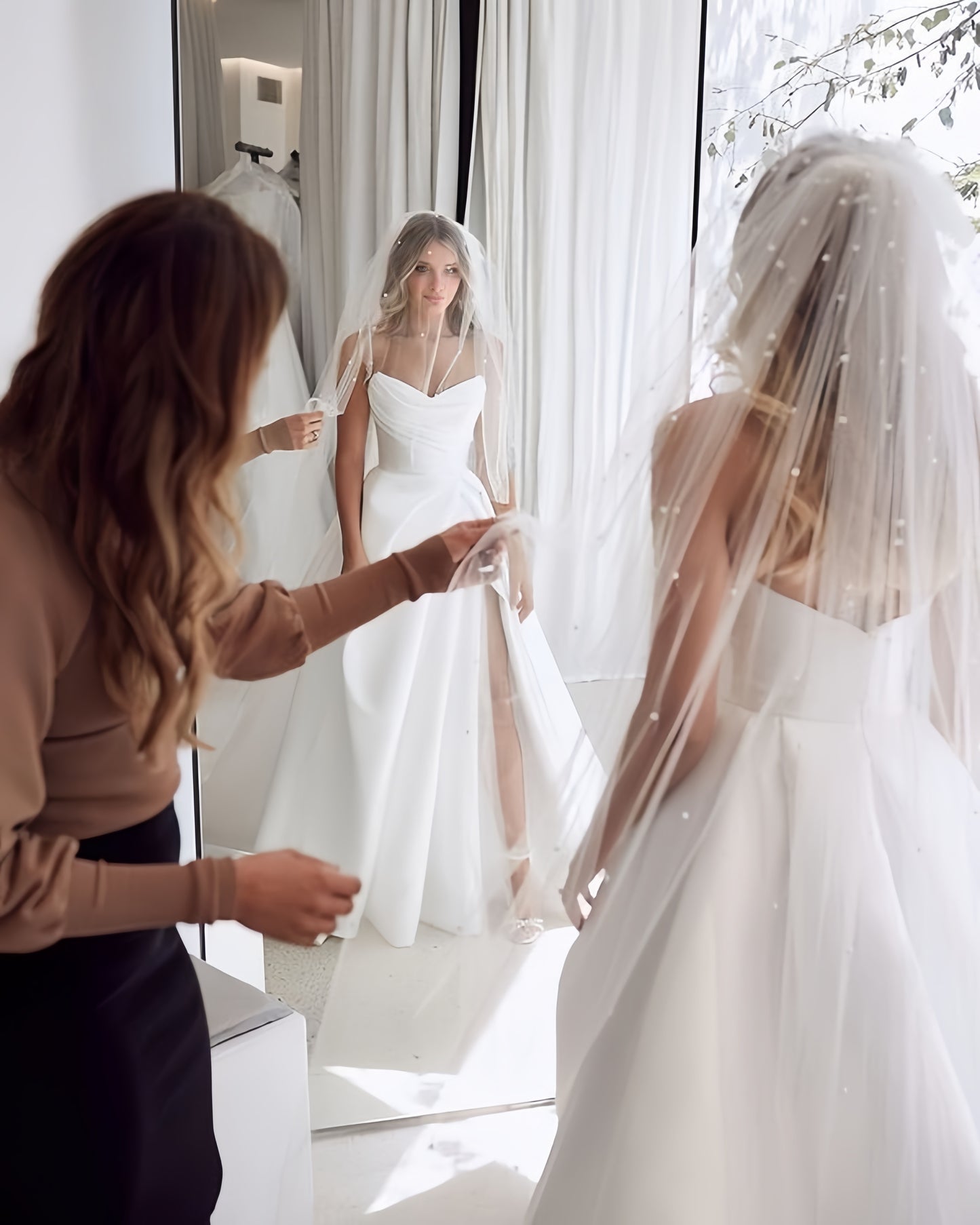 Gorgeous White Sweetheart A-line Wedding Gown Long A Line White Beach Split Bridal Dresses,AST2152