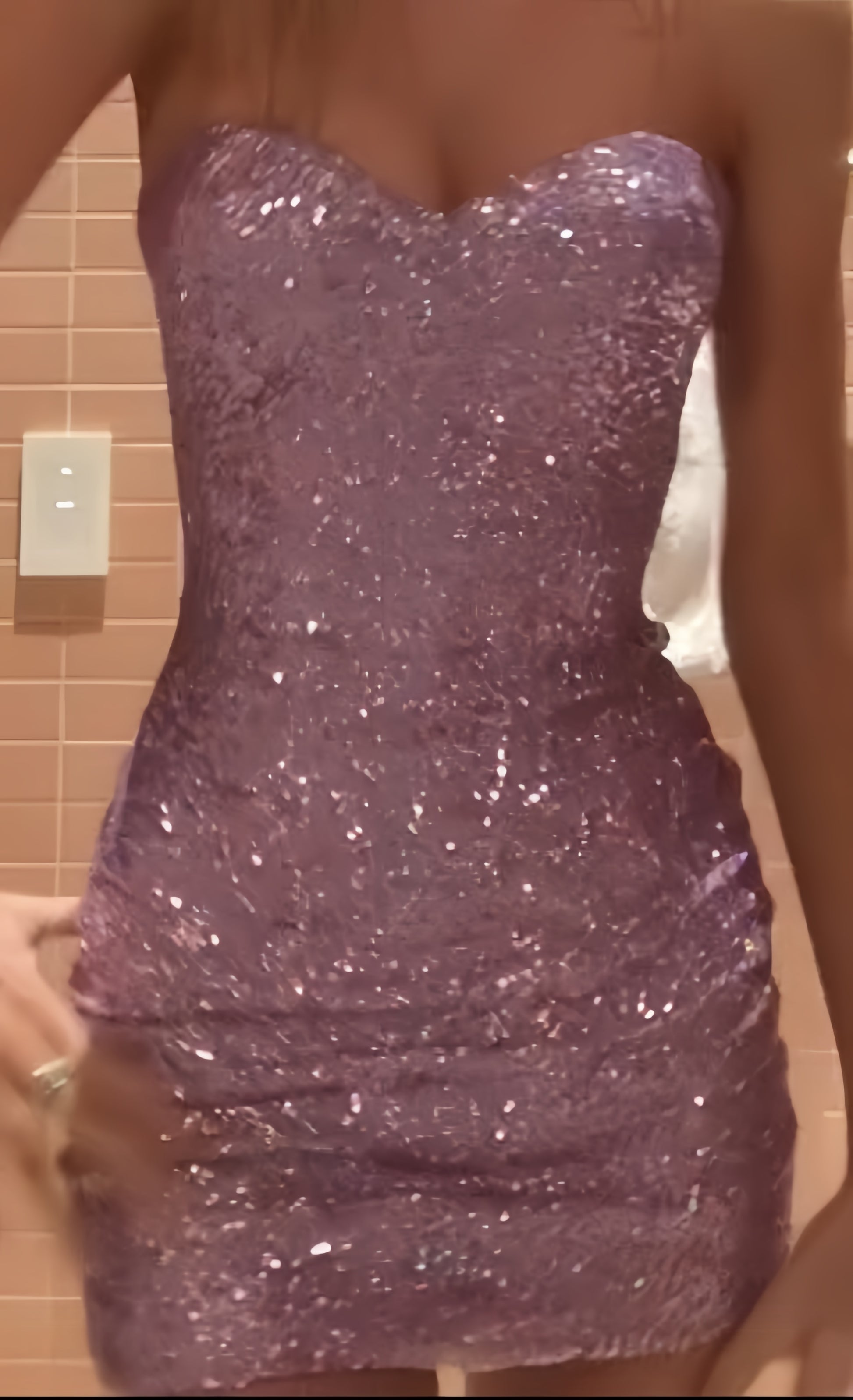 Lilac Sweetheart Sequin Homecoming Dresses Tight School Party Dress,AS Asteria Lilac Sweetheart Sequin Homecoming Dresses Tight School Party Dress,AS Asteria