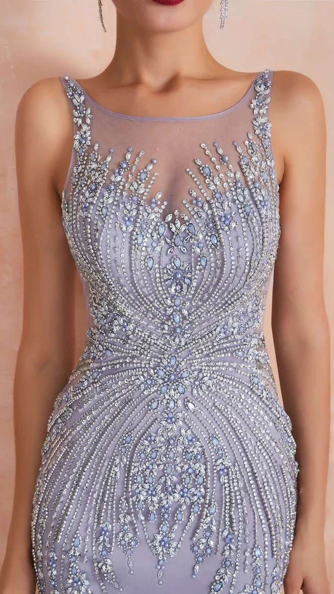 Luxury Beaded Mermaid Long Prom Dresses,AST1645