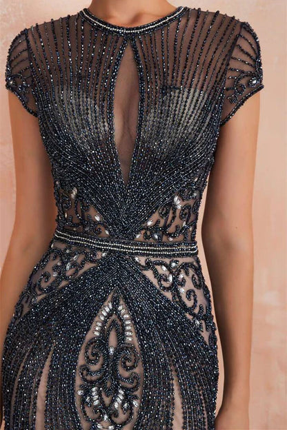 Luxury Beaded Mermaid Prom Dress,AST1631