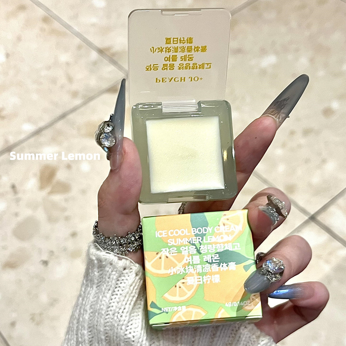 PEACH JO+ Ice Cube Refreshing Solid Perfume, Fresh and Long-Lasting, Eliminates Odors, Long-Lasting Fragrance for Women