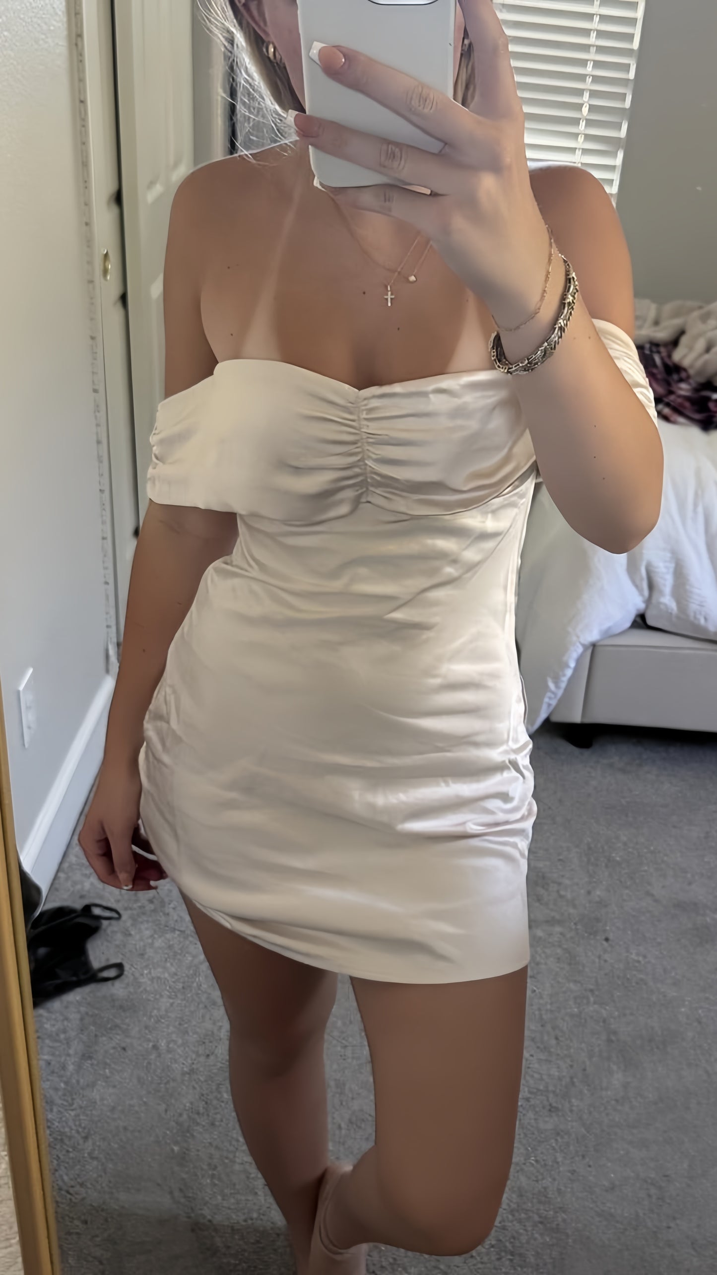 Off The Shoulder Bodycon Homecoming Dress Mini Party Dresses,AST1915