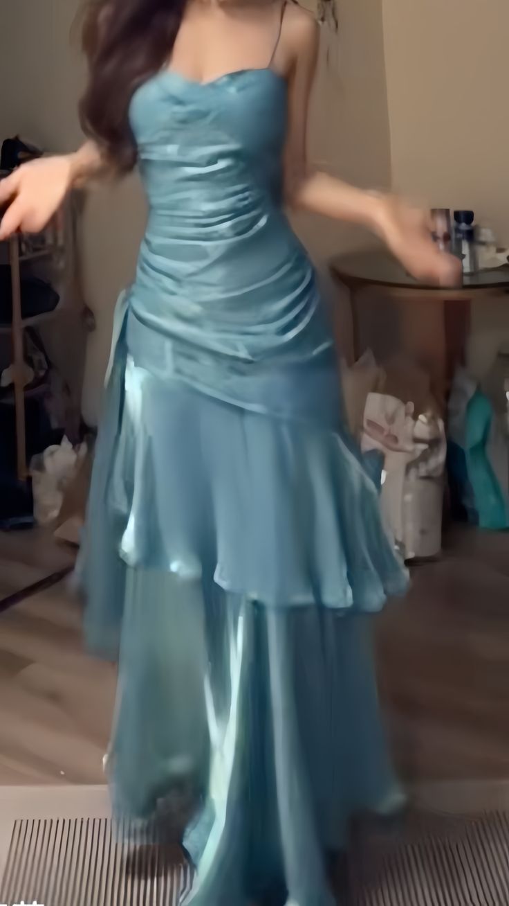 Retro Spaghetti Straps Burgundy Ruffle Prom Dresses Sparkle Night Formal Dress,AST2286