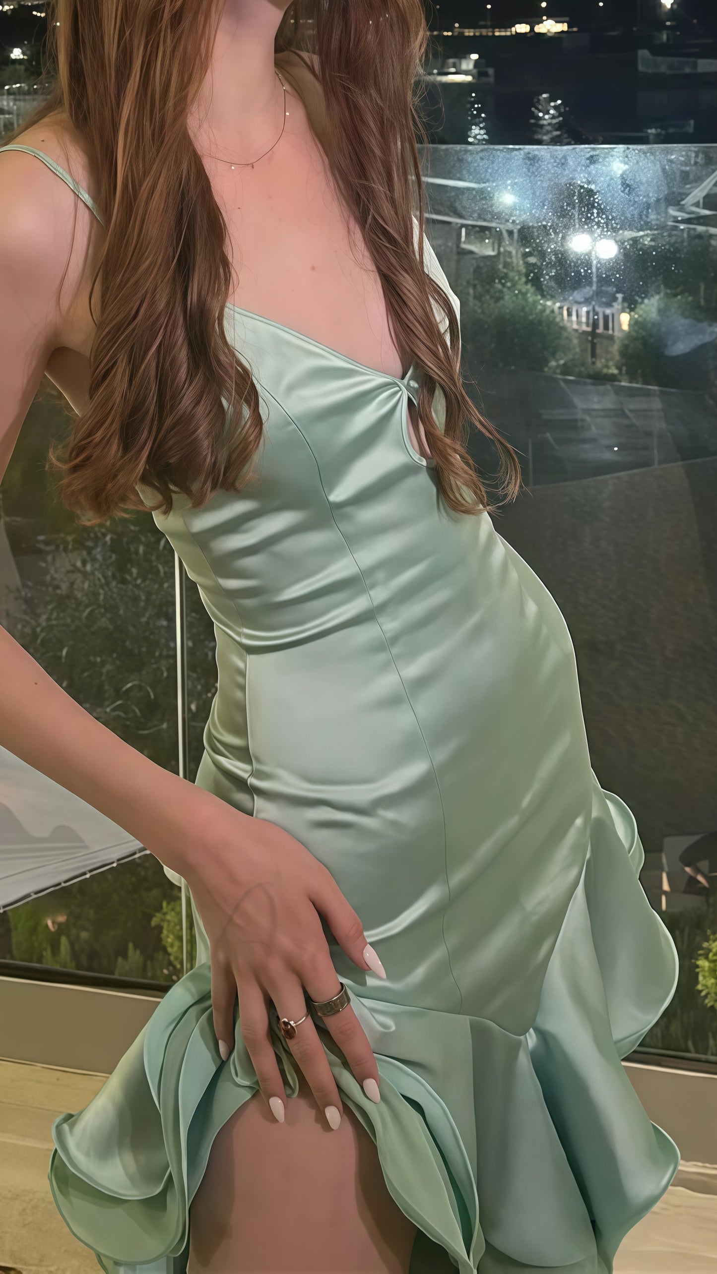 Sage Green Bodycon Homecoming Dress, Mini Evening Party Dresses,AST1809