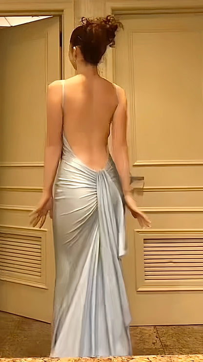 Open Back Mermaid Long Prom Dresses Evening Party Dress,AST2122