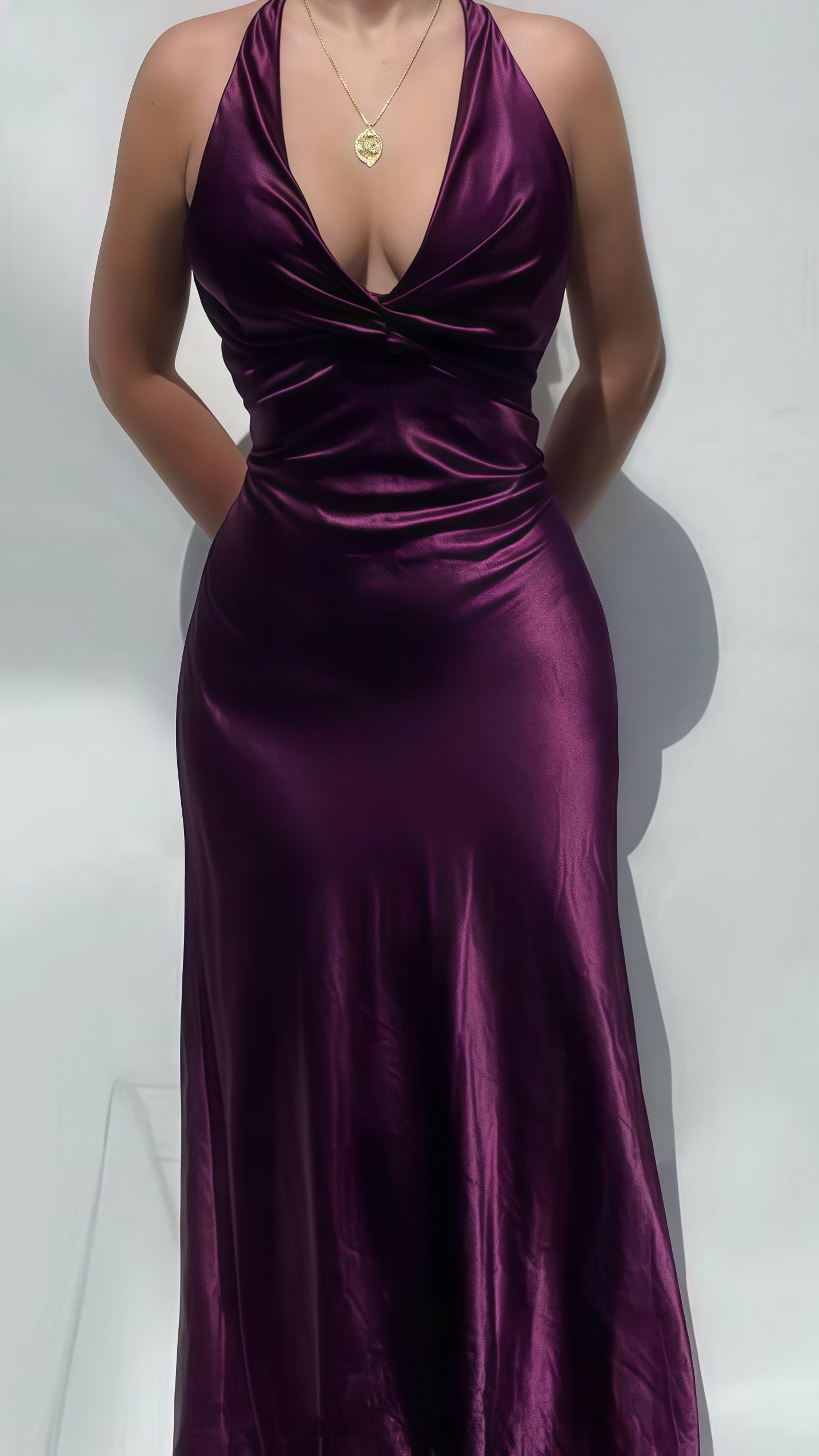 Sexy Open Back Mermaid Party Dress, Silk Satin Gala Prom Dress,AST1676