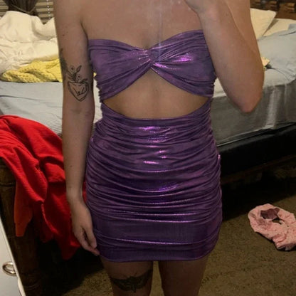 Sexy Purple Tight Homecoming Dresses, AST1331