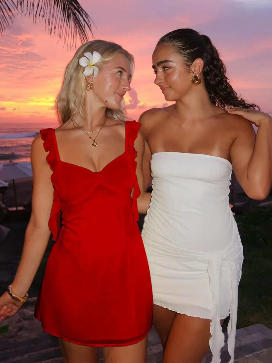 Simple Chiffon Ruffle Homecoming Dresses Short Hoco Party Dress,AST2069