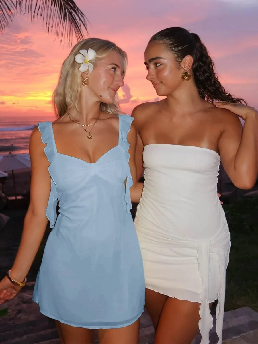 Simple Chiffon Ruffle Homecoming Dresses Short Hoco Party Dress,AST2069