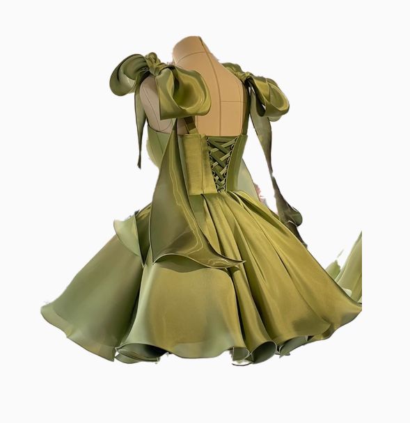 Sky Blue A-Line Homecoming Dresses Bowknot Straps Hoco Graduation Dress,AST2013
