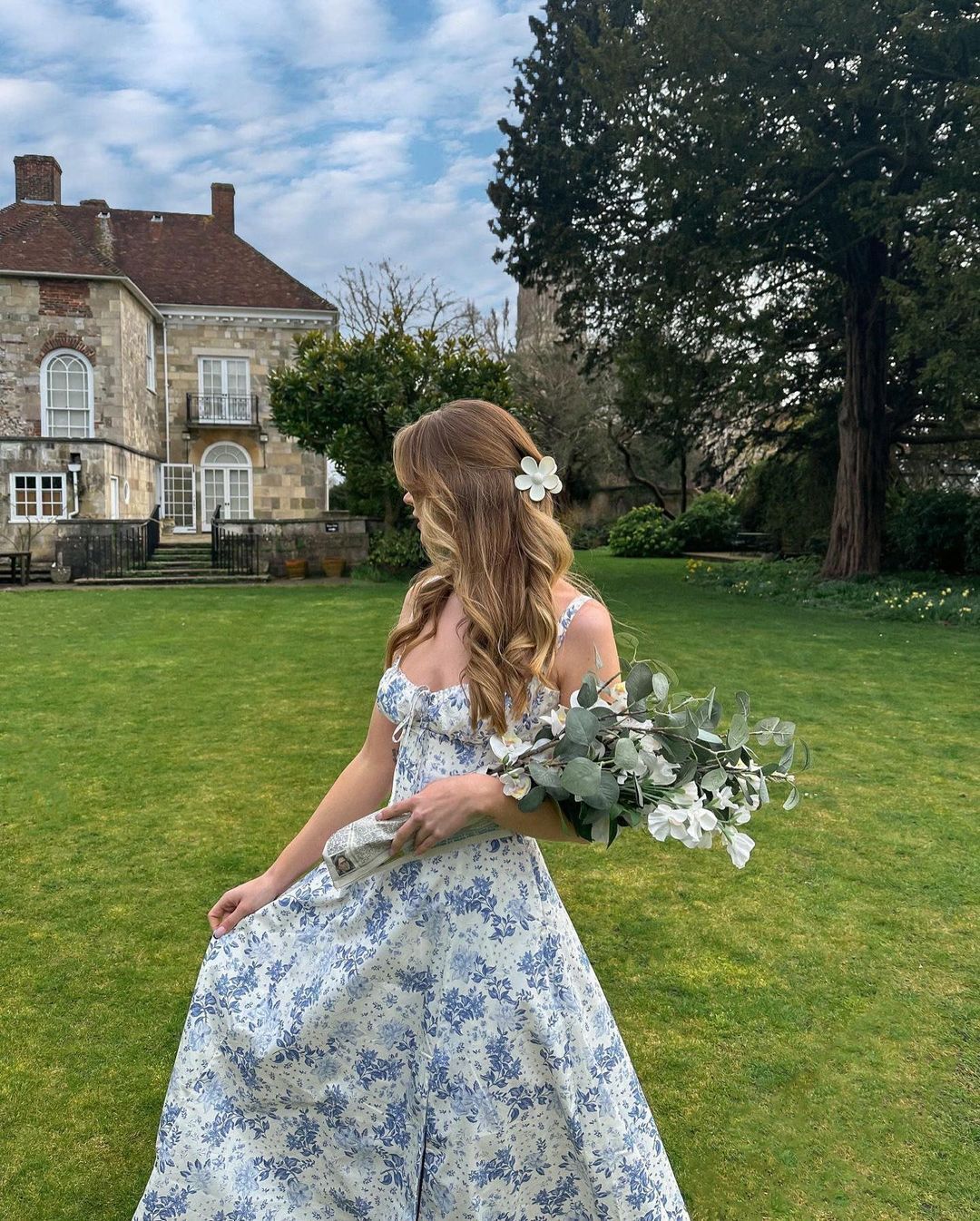 Sleeveless A-Line Floral Prom Dress,AST932