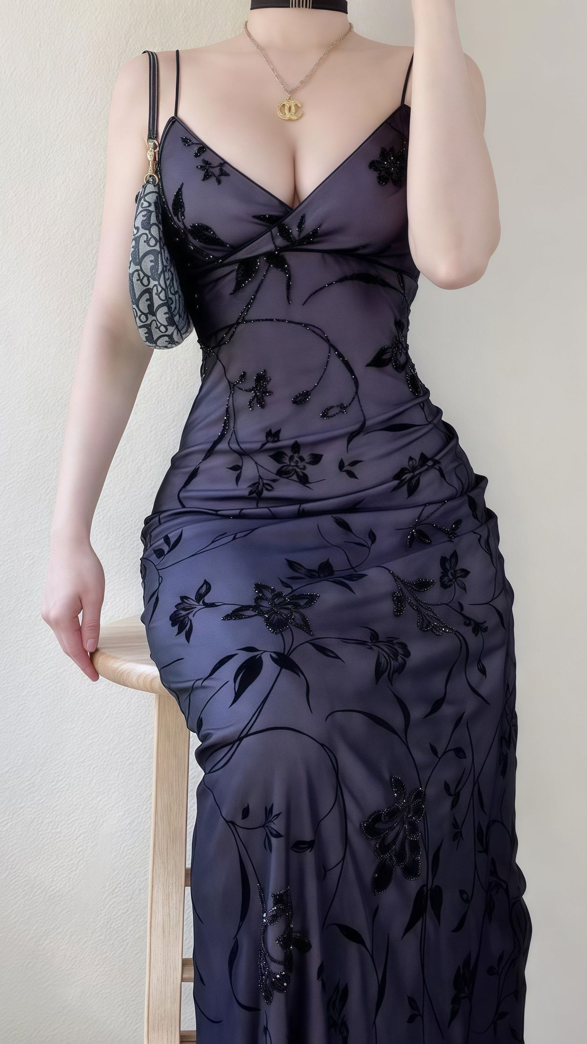 Vintage 2000's Party Dresses Spaghetti Straps Bodycon Lace Floral Prom Dress,AST2288