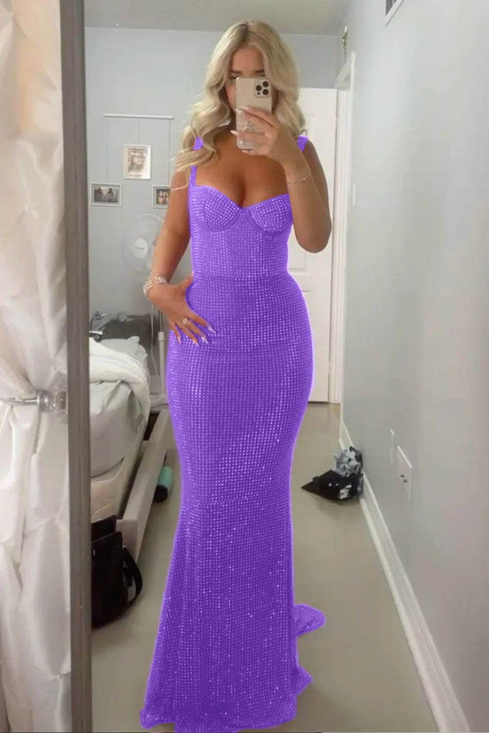 Sparkle Mermaid Senior Prom Dresses Sweetheart Long Party Dress,AST2318